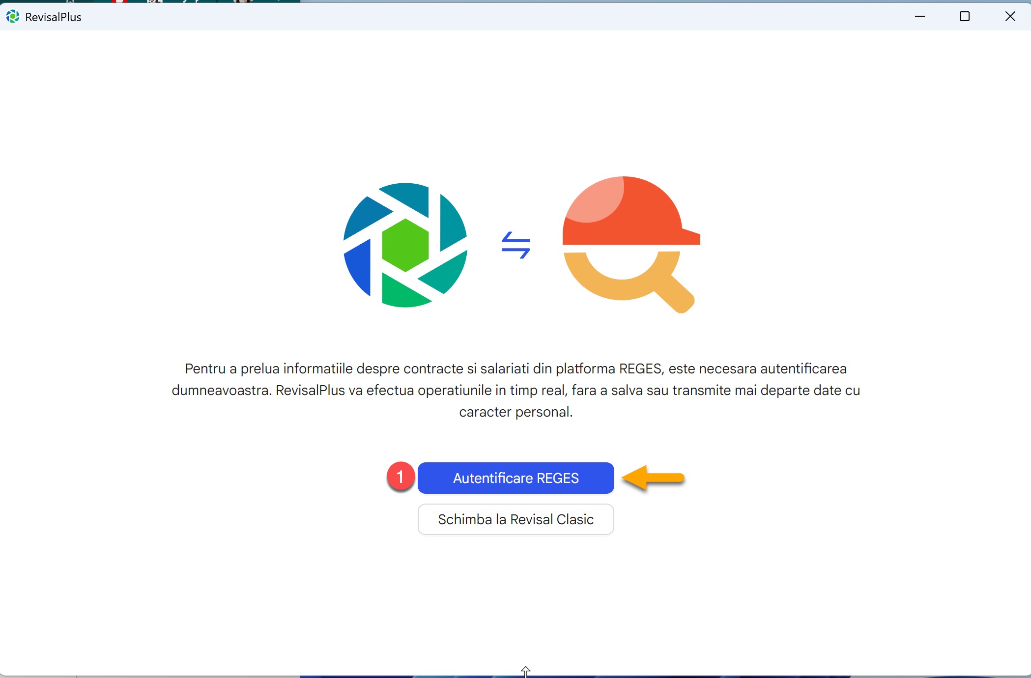 Configurarea conexiunii intre Revisal Plus si REGES Online