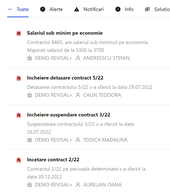 Alerte si notificari Reges Plus