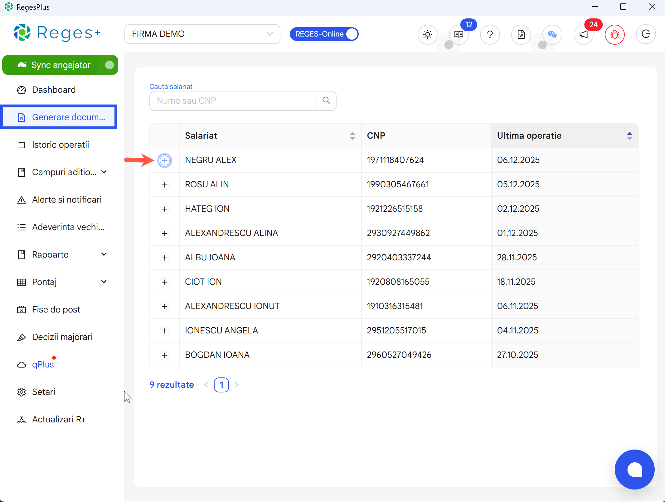 Reges Plus - extensie Reges Online