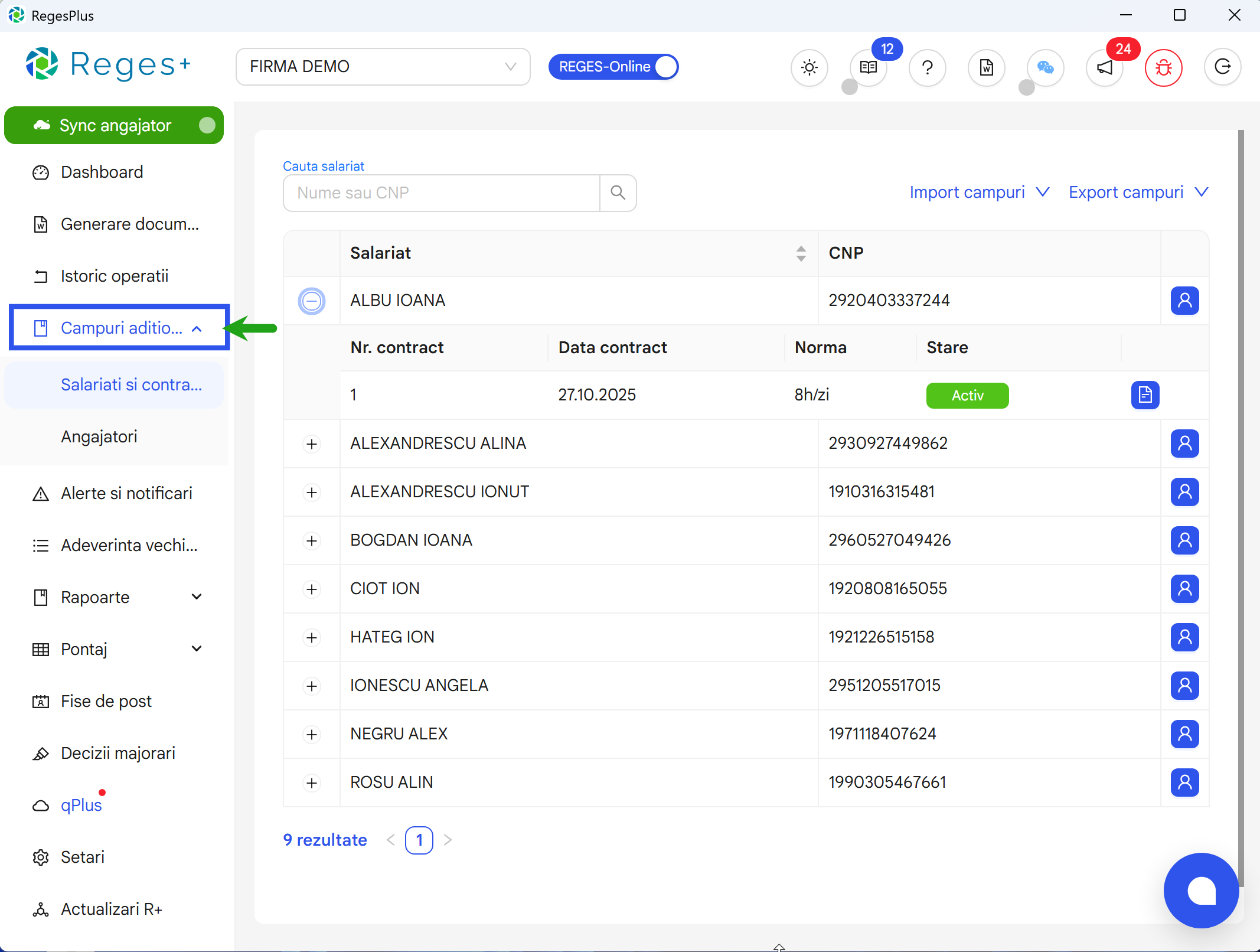 Reges Plus - extensie Reges Online