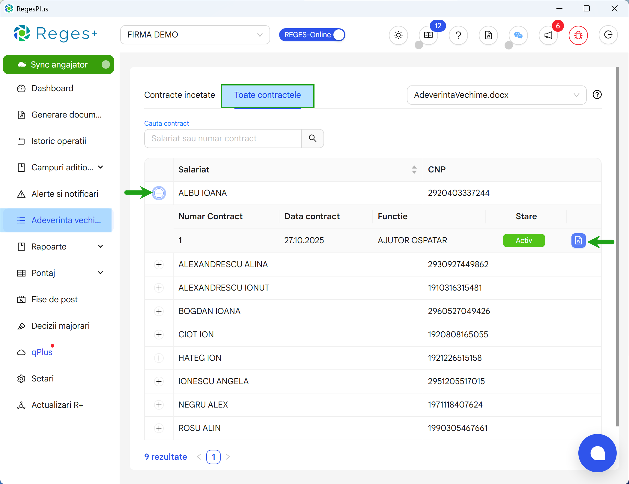 Reges Plus - extensie Reges Online- pentru generarea dcumentelor si rapoartelor