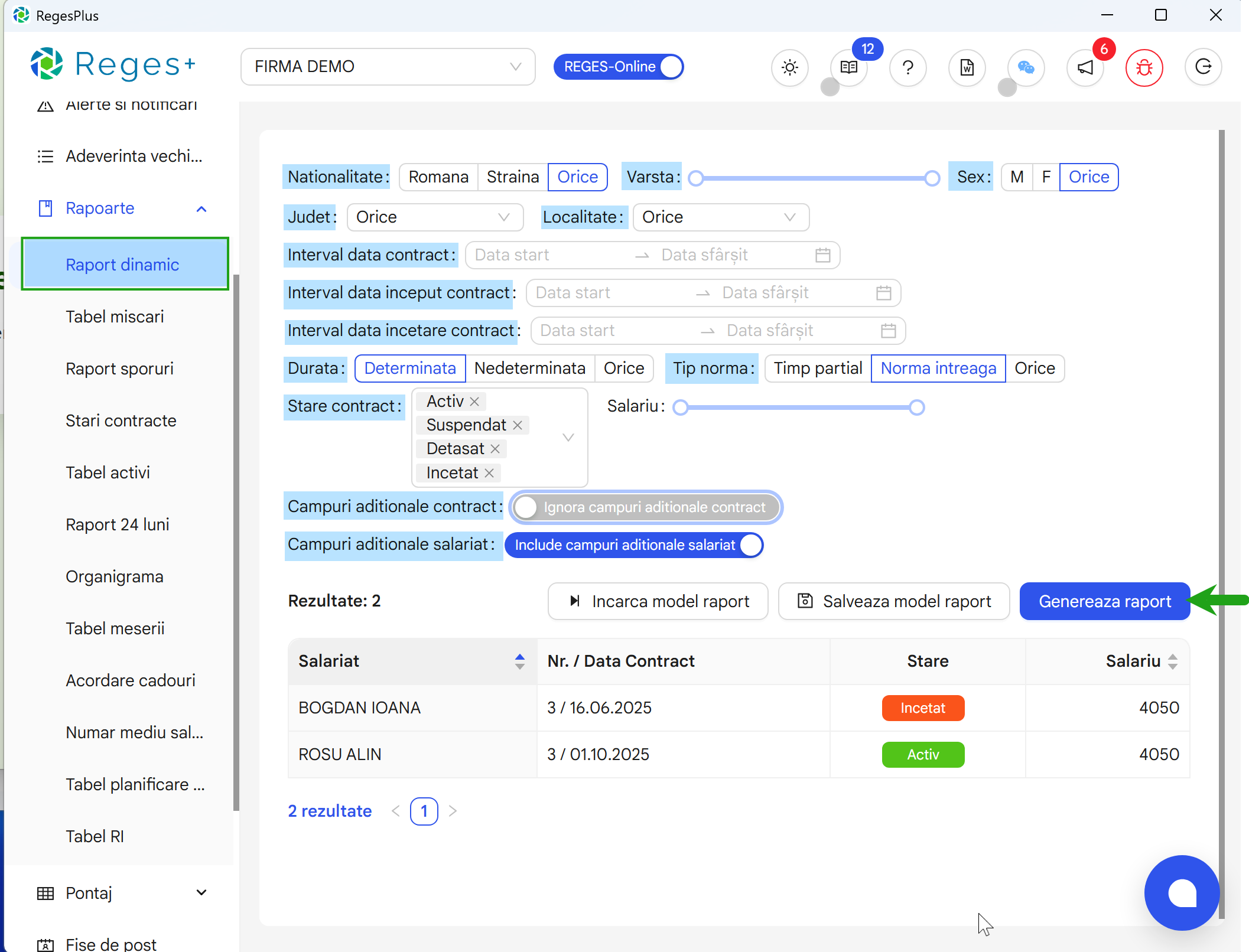 Reges Plus - extensie Reges Online- pentru generarea dcumentelor si rapoartelor