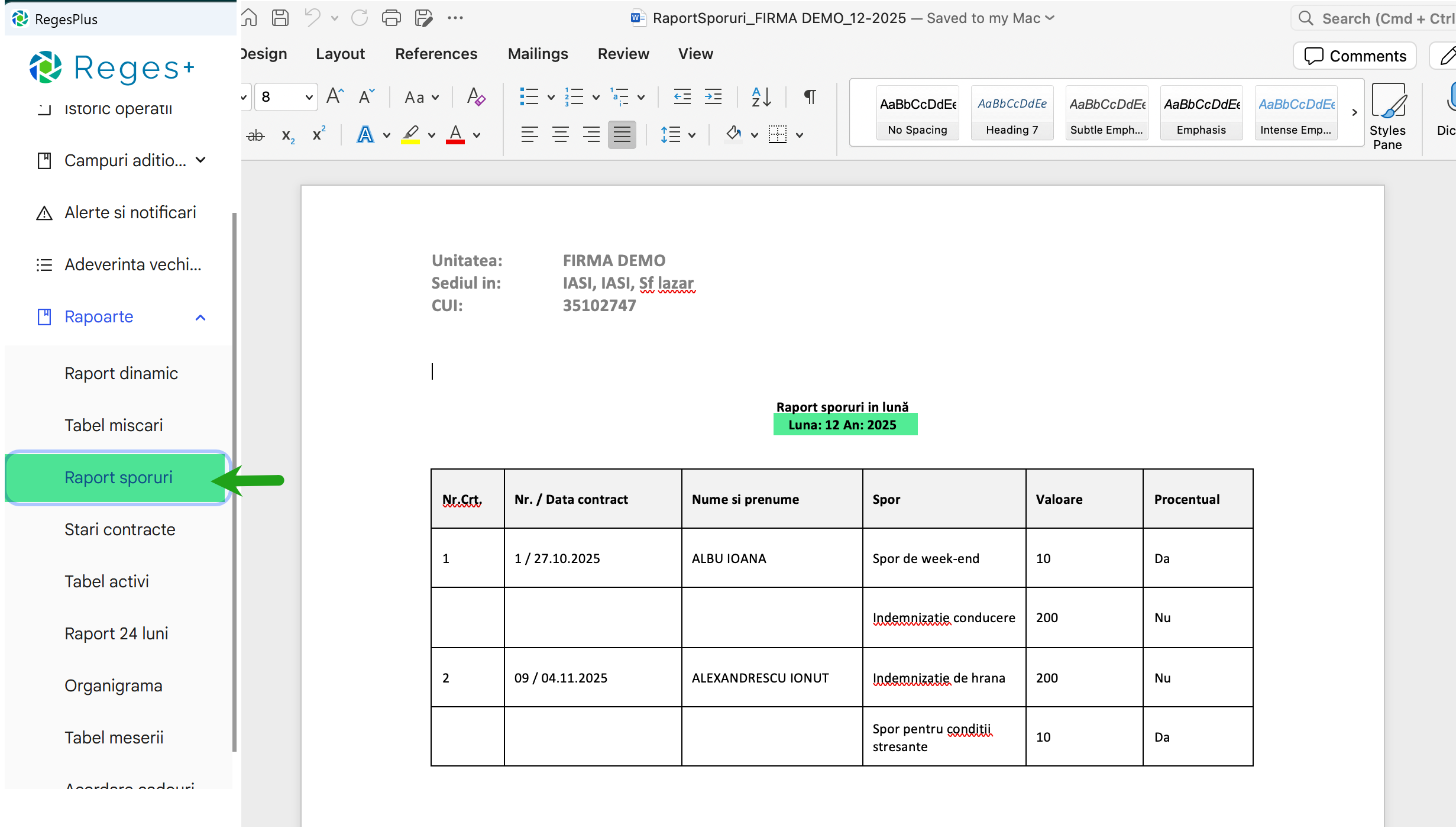 Reges Plus - extensie Reges Online- pentru generarea dcumentelor si rapoartelor