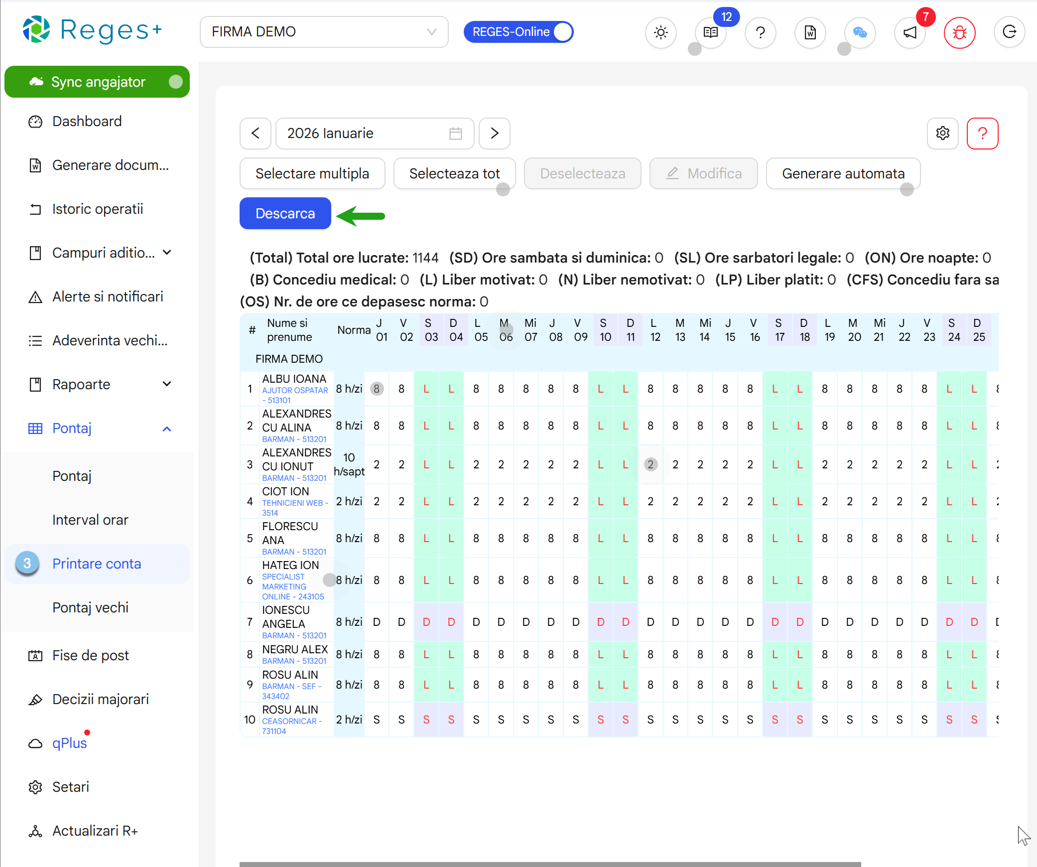 Reges Plus - extensie Reges Online- pentru generarea dcumentelor si rapoartelor