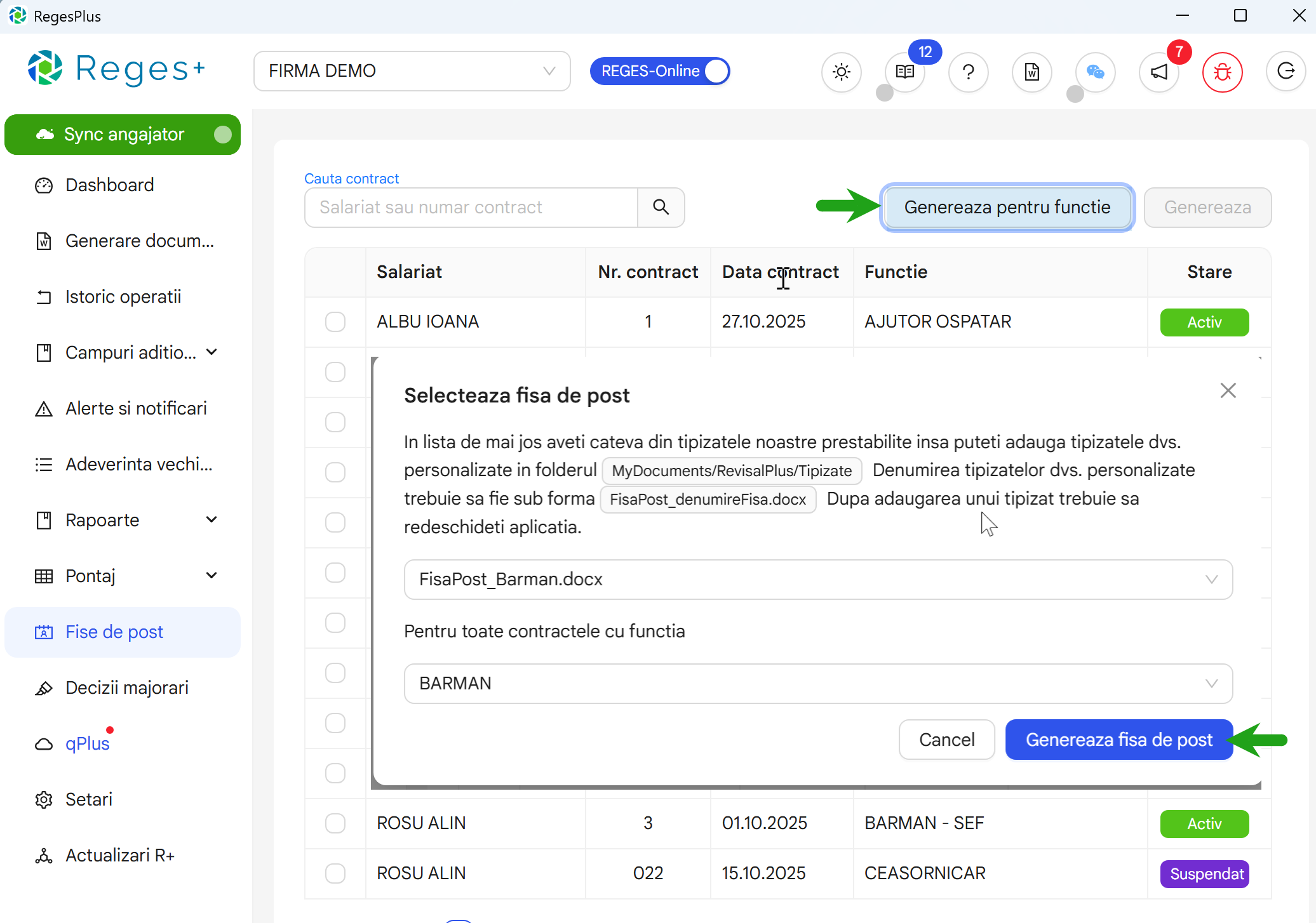 Reges Plus - extensie Reges Online- pentru generarea dcumentelor si rapoartelor