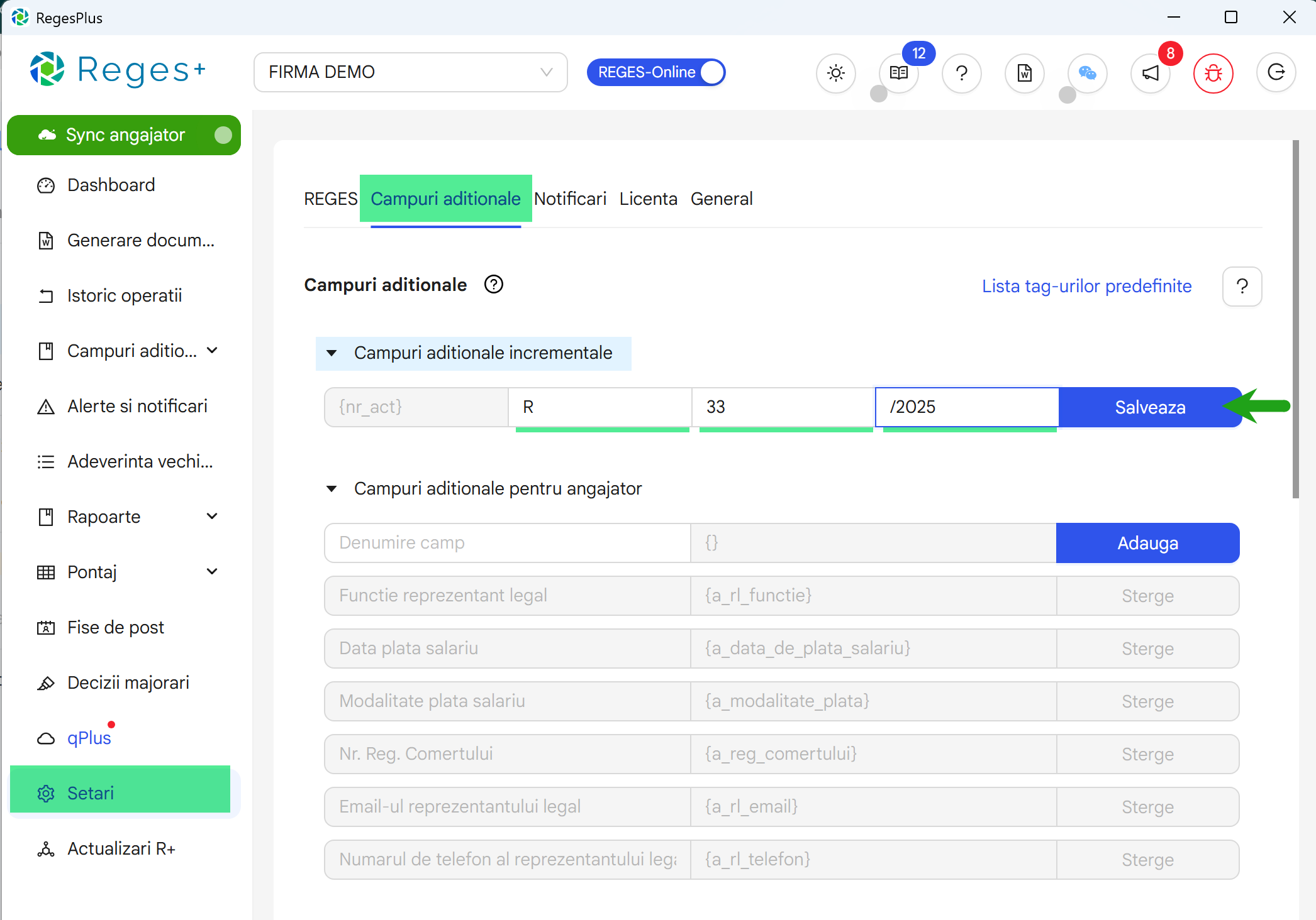 Reges Plus - extensie Reges Online- pentru generarea dcumentelor si rapoartelor