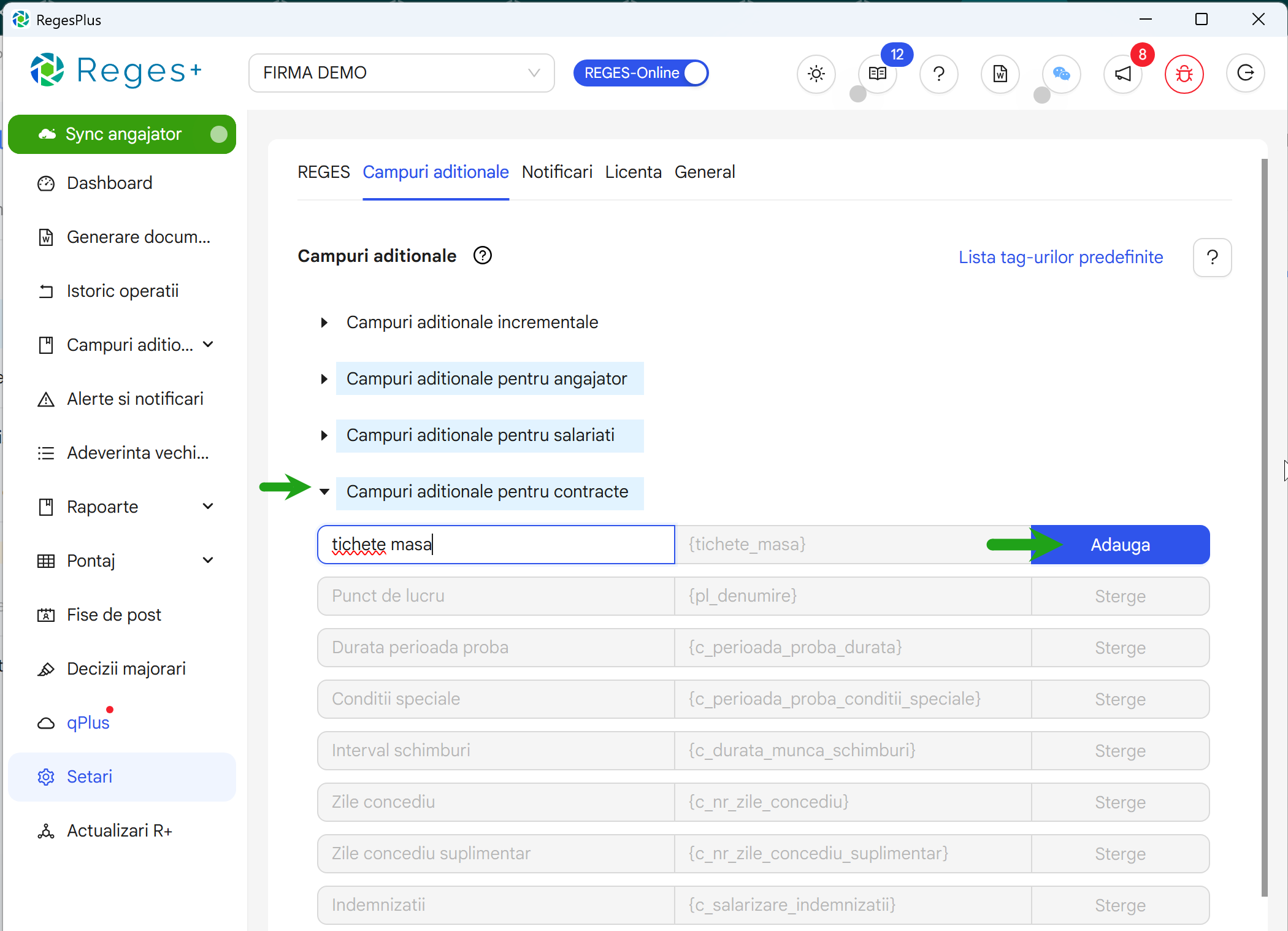 Reges Plus - extensie Reges Online- pentru generarea dcumentelor si rapoartelor