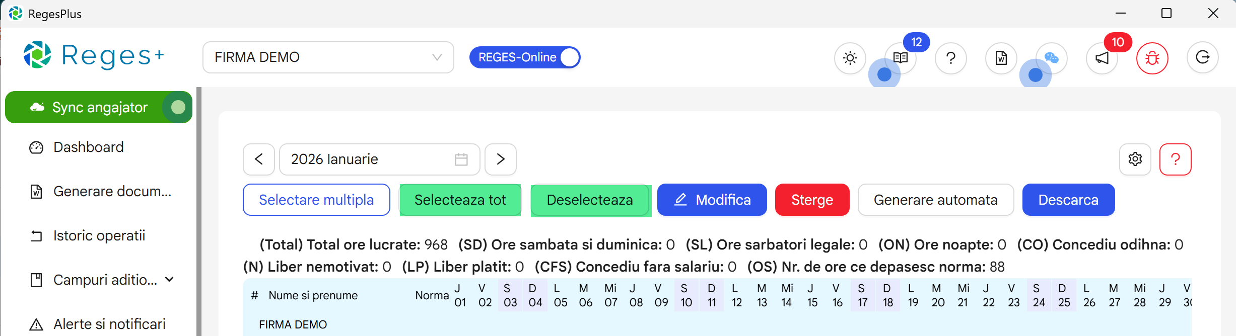 Reges Plus - extensie Reges Online- pentru generarea dcumentelor si rapoartelor
