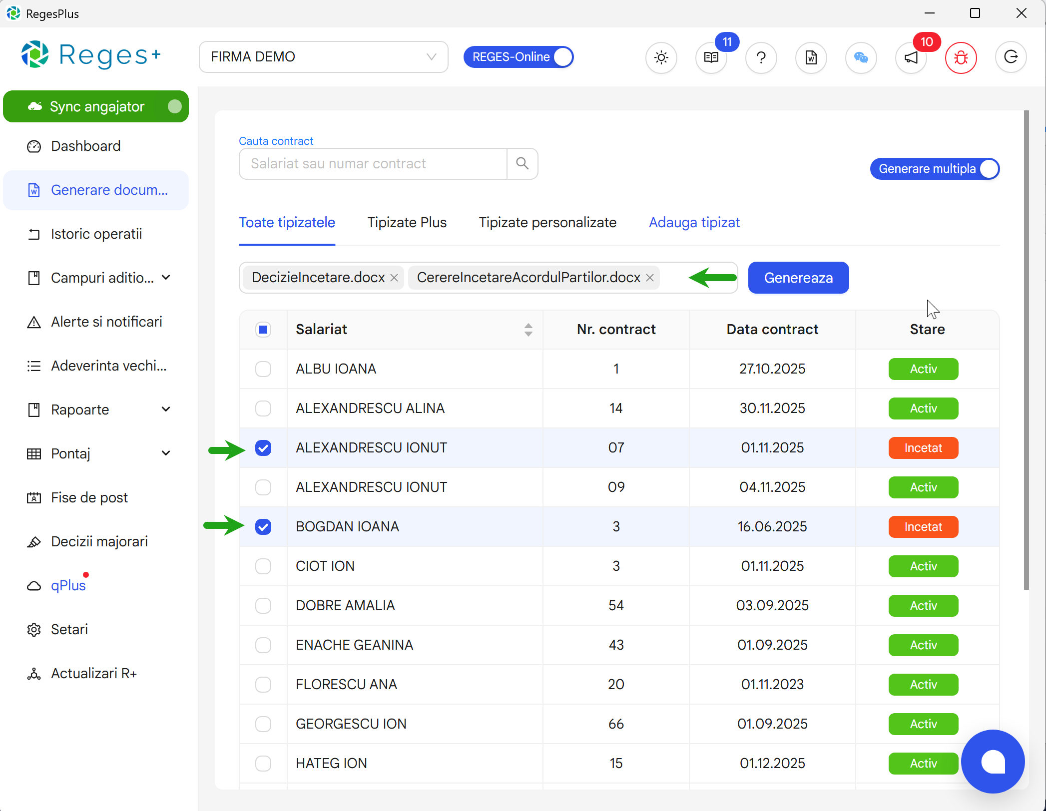 Reges Plus - extensie Reges Online