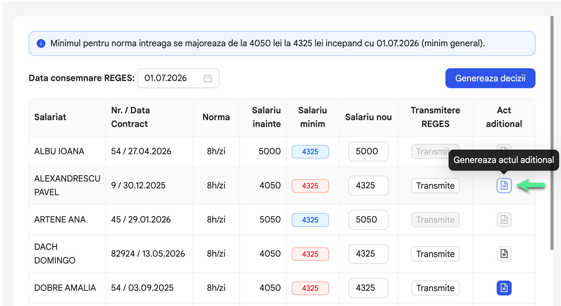 Reges Plus - extensie Reges Online
