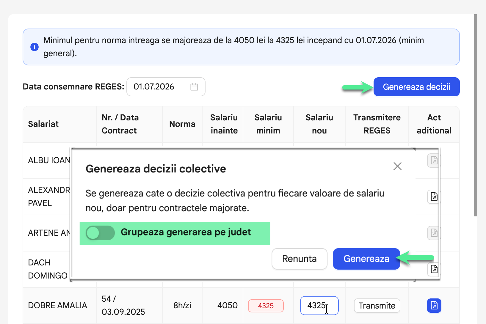 Reges Plus - extensie Reges Online